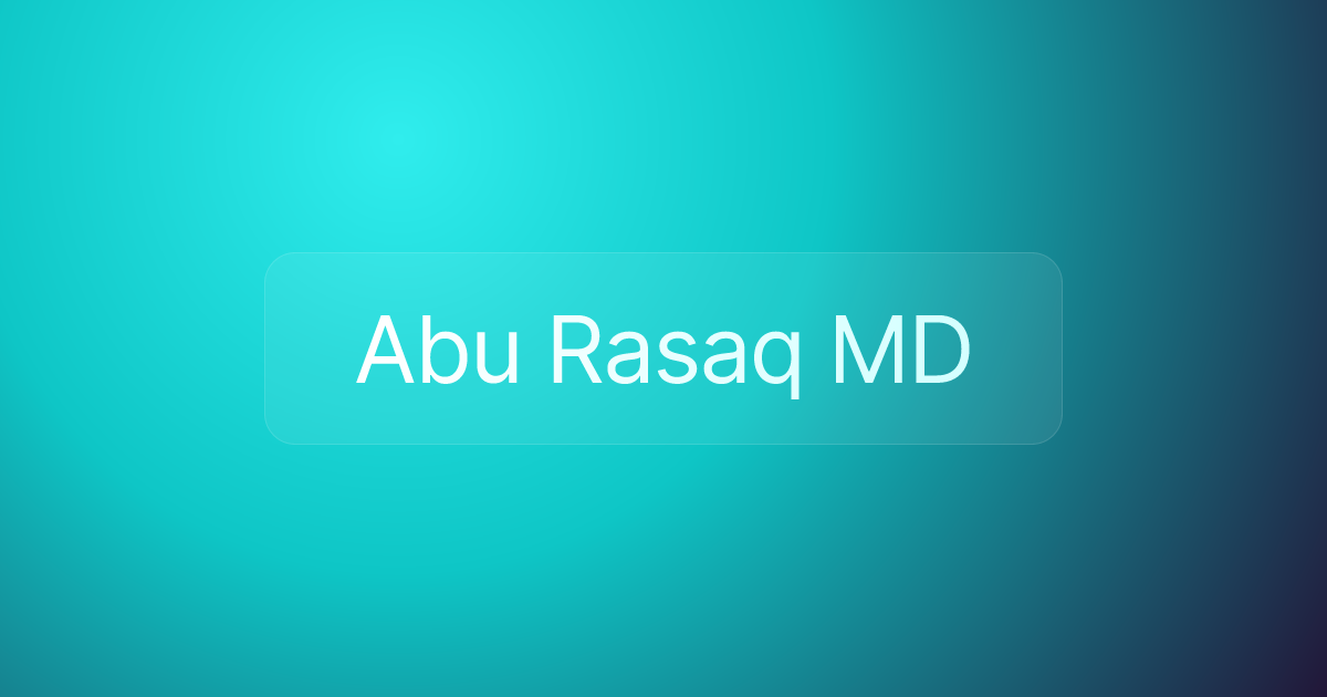 Abu Rasaq MD