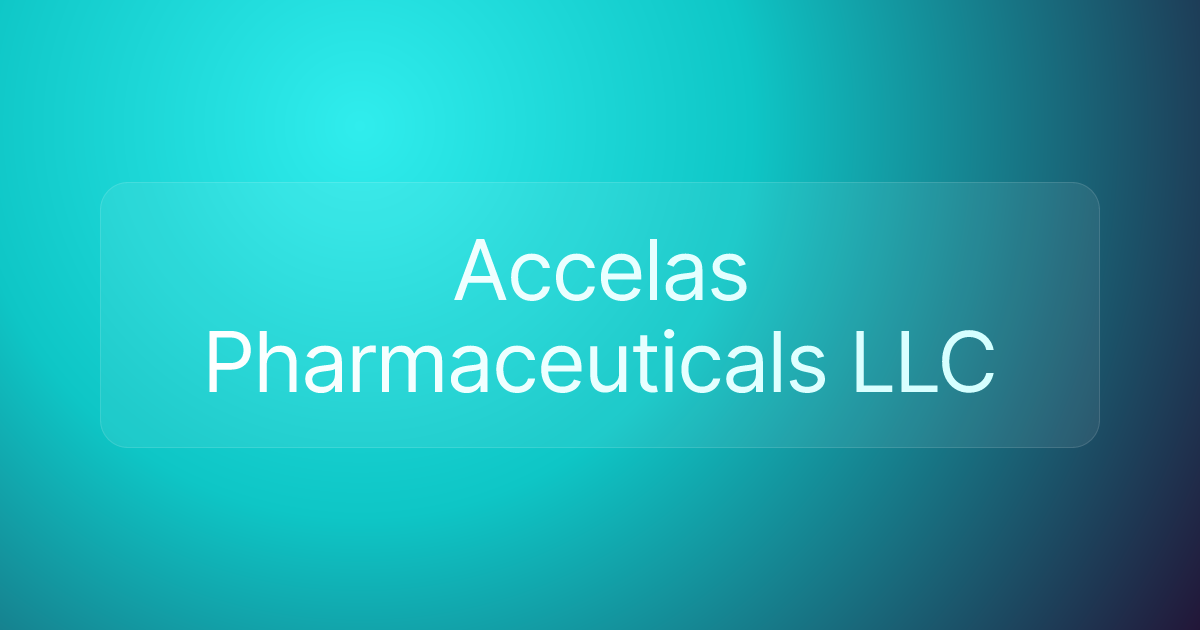 Accelas Pharmaceuticals LLC