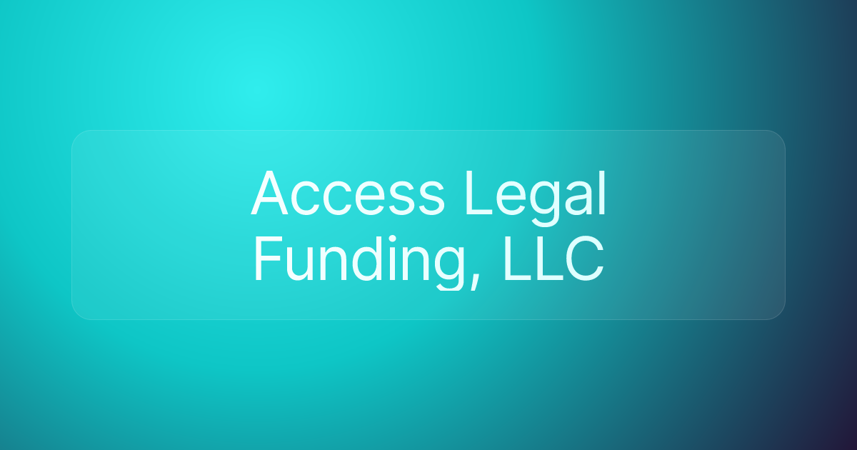 Access Legal Funding, LLC