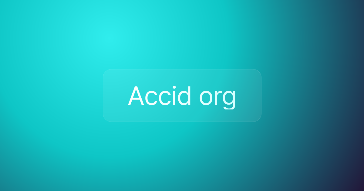 Accid org