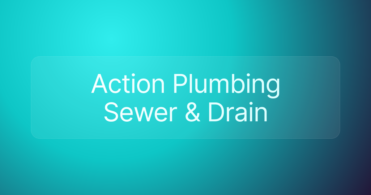 Action Plumbing Sewer & Drain