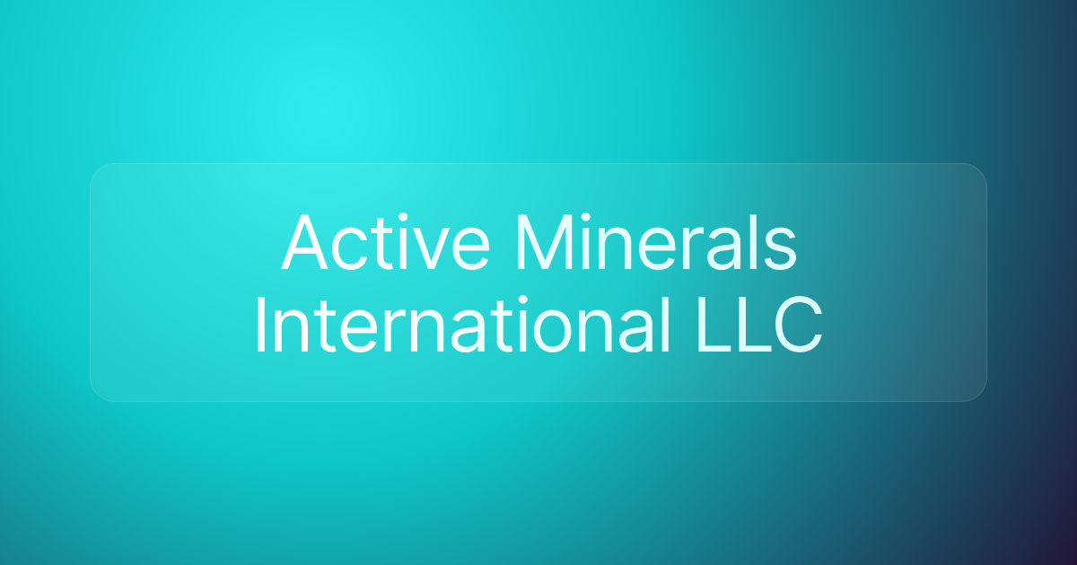 Active Minerals International LLC