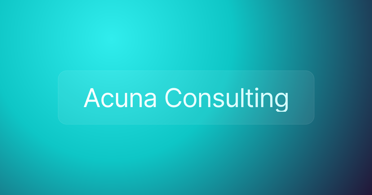Acuna Consulting