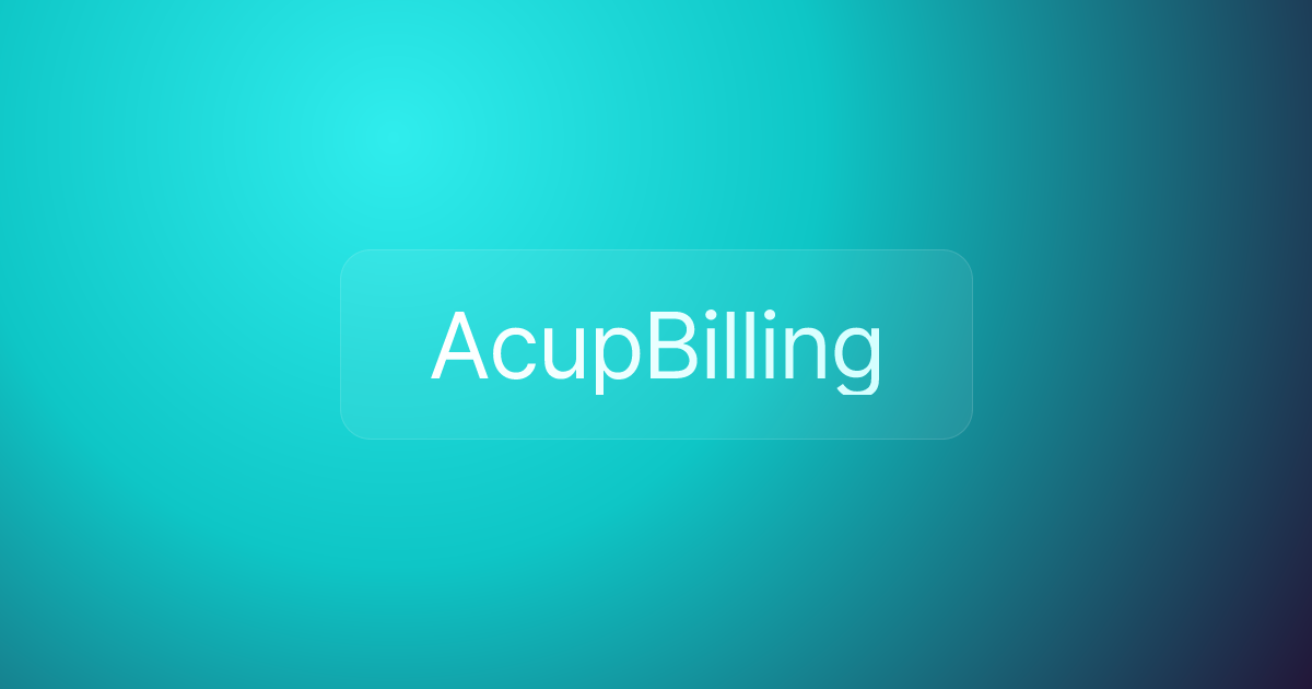 AcupBilling