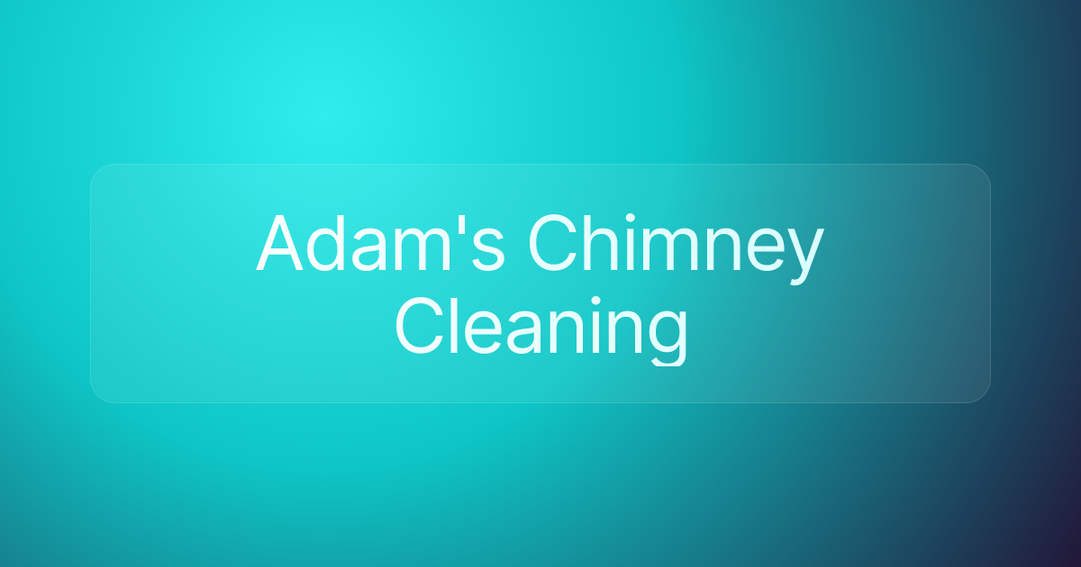 Adam's Chimney Cleaning