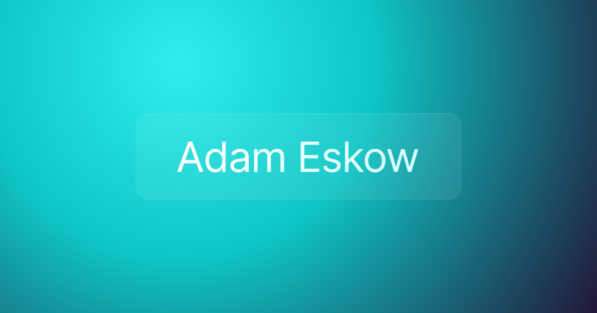 Adam Eskow
