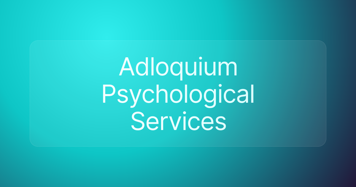 Adloquium Psychological Services