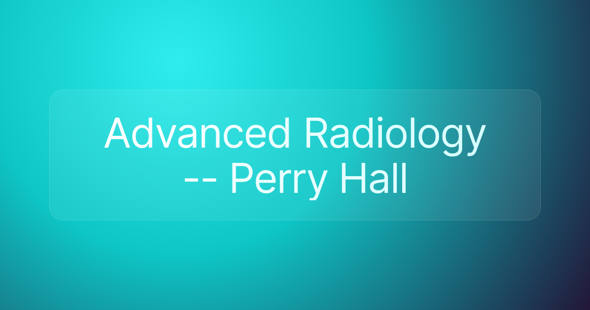 Advanced Radiology -- Perry Hall