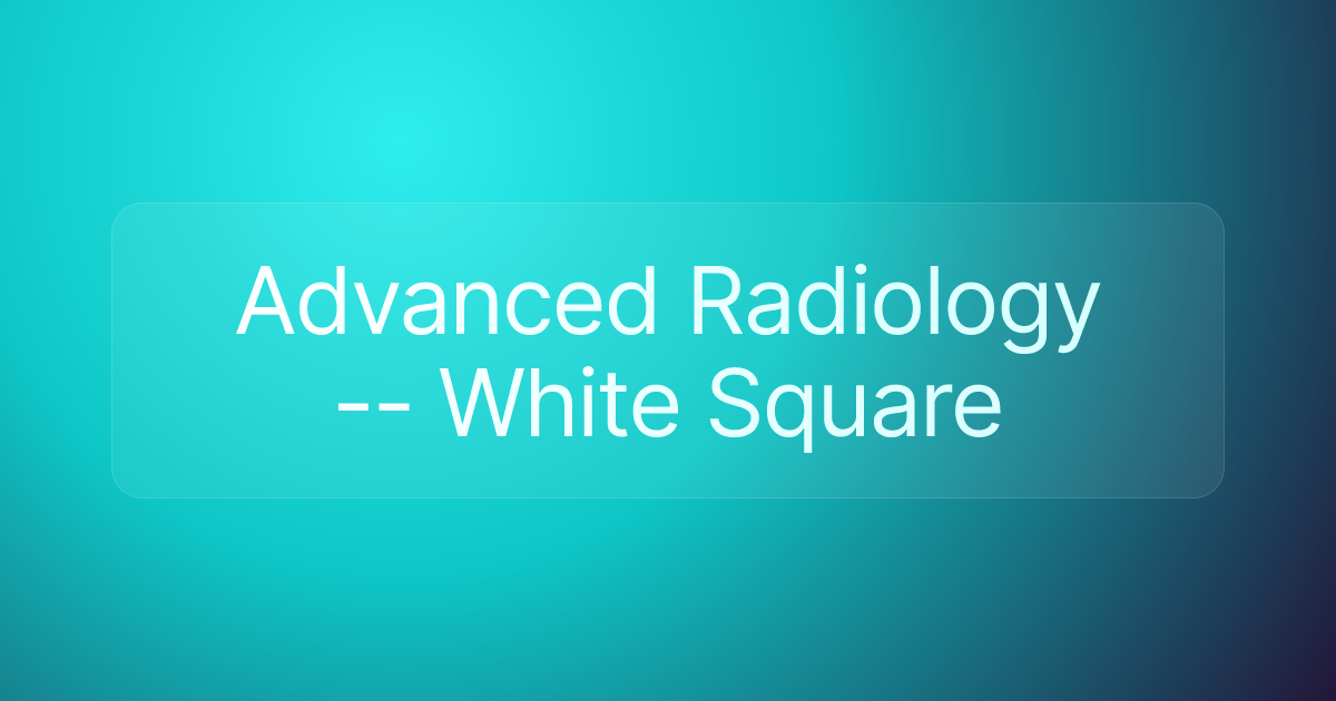 Advanced Radiology -- White Square