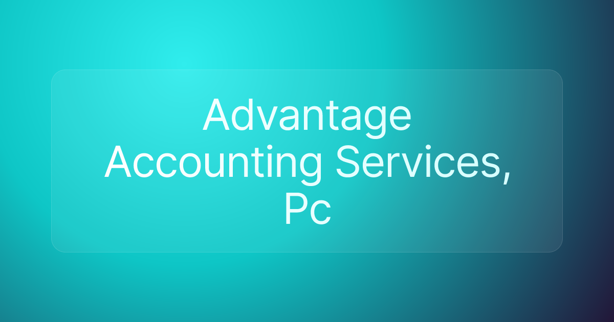 Advantage Accounting Services, Pc