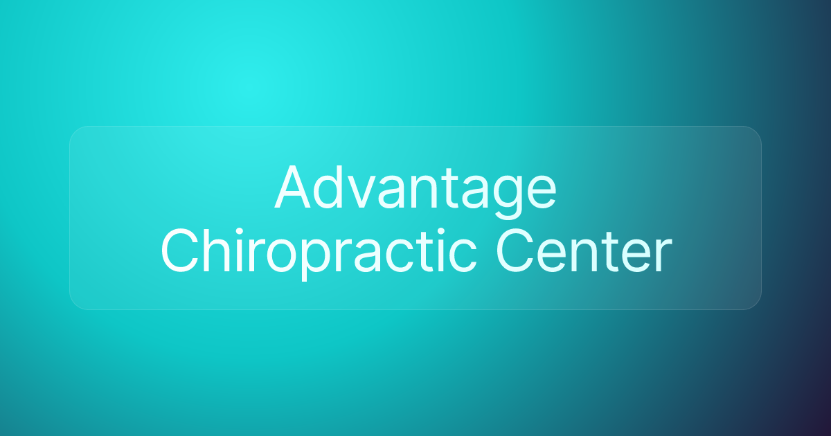 Advantage Chiropractic Center