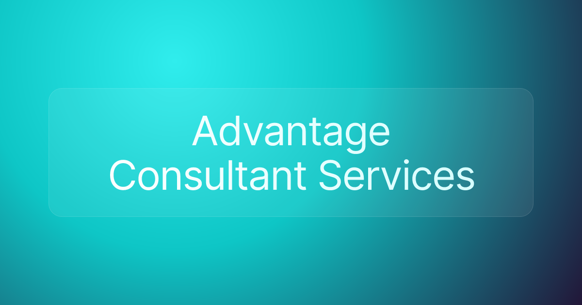 Advantage Consultant Services