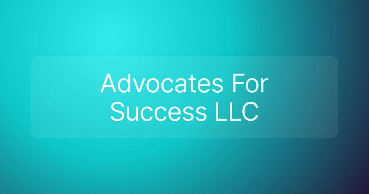Advocates For Success LLC