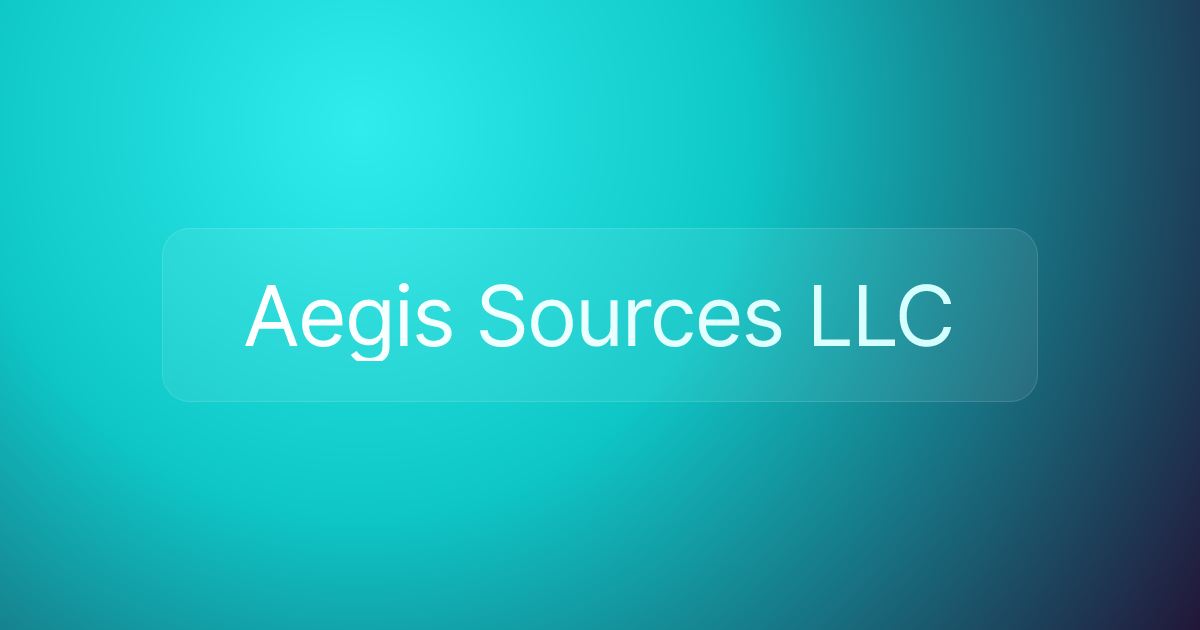 Aegis Sources LLC