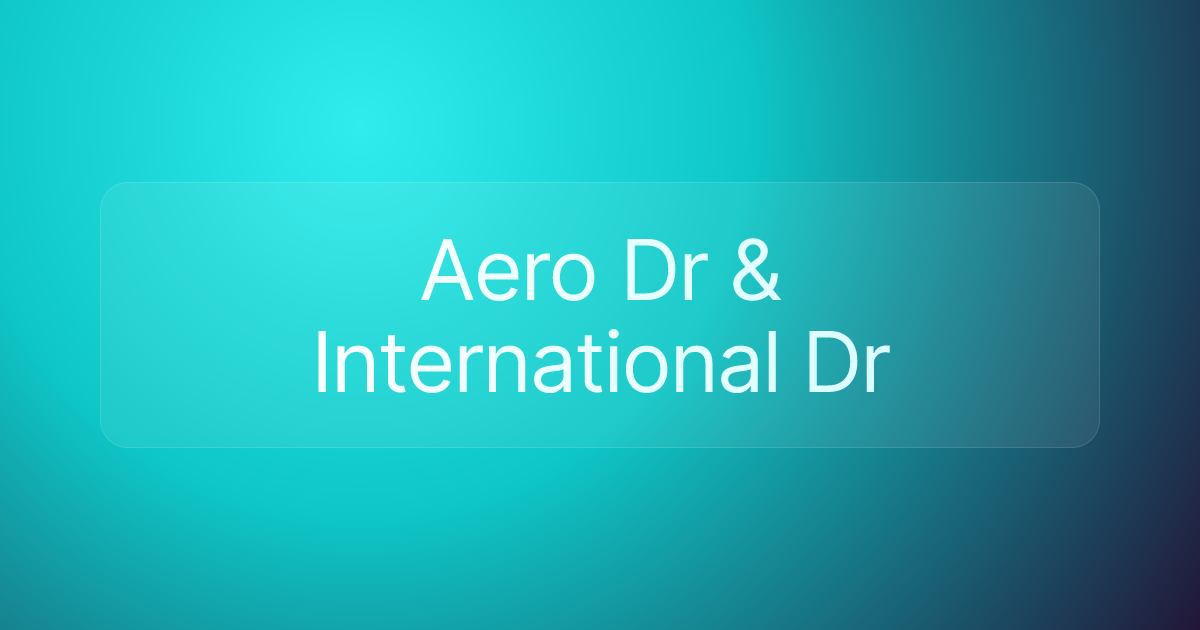 Aero Dr & International Dr