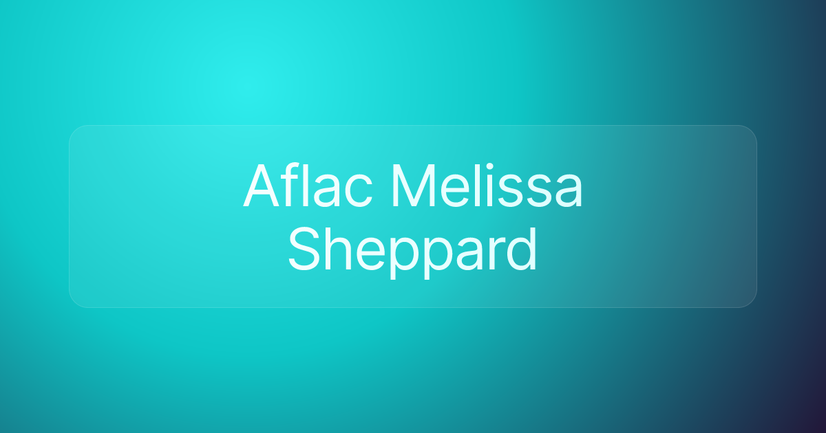 Aflac Melissa Sheppard