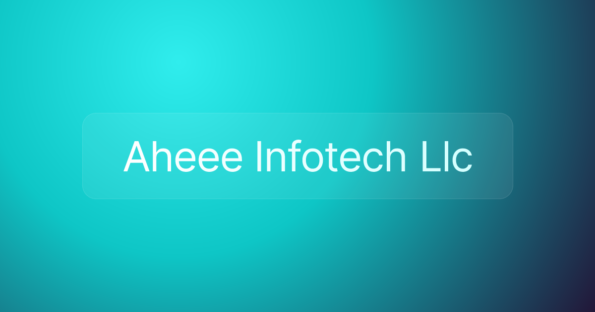 Aheee Infotech Llc