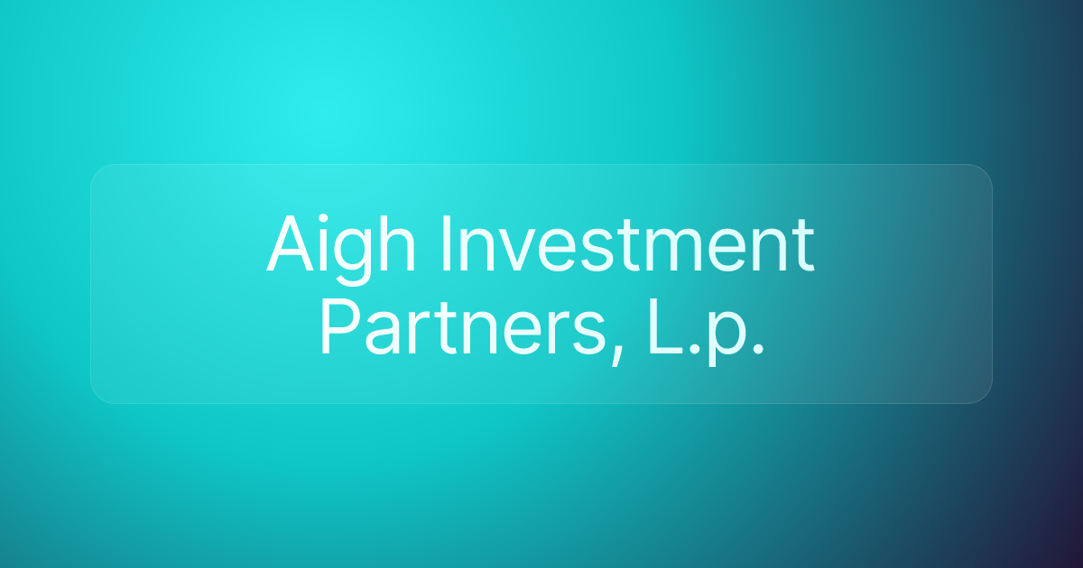 Aigh Investment Partners, L.p.