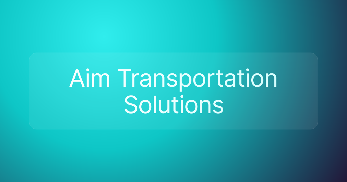 Aim Transportation Solutions