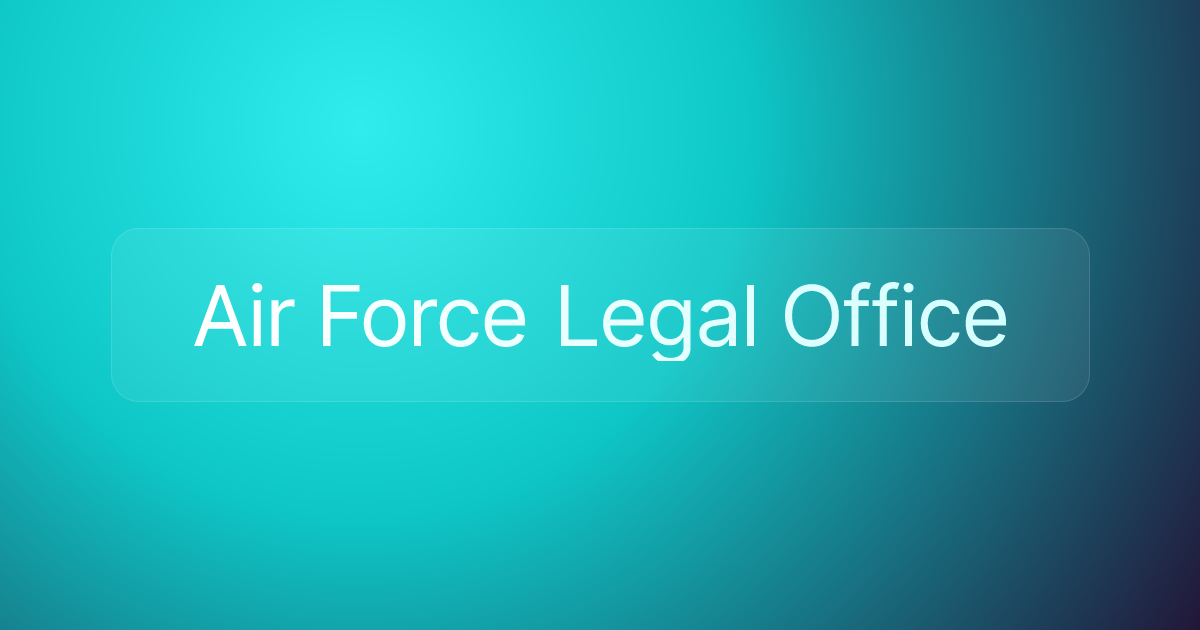 Air Force Legal Office