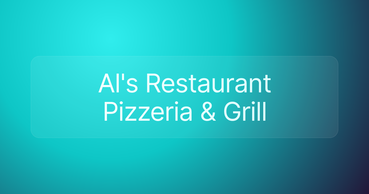 Al's Restaurant Pizzeria & Grill