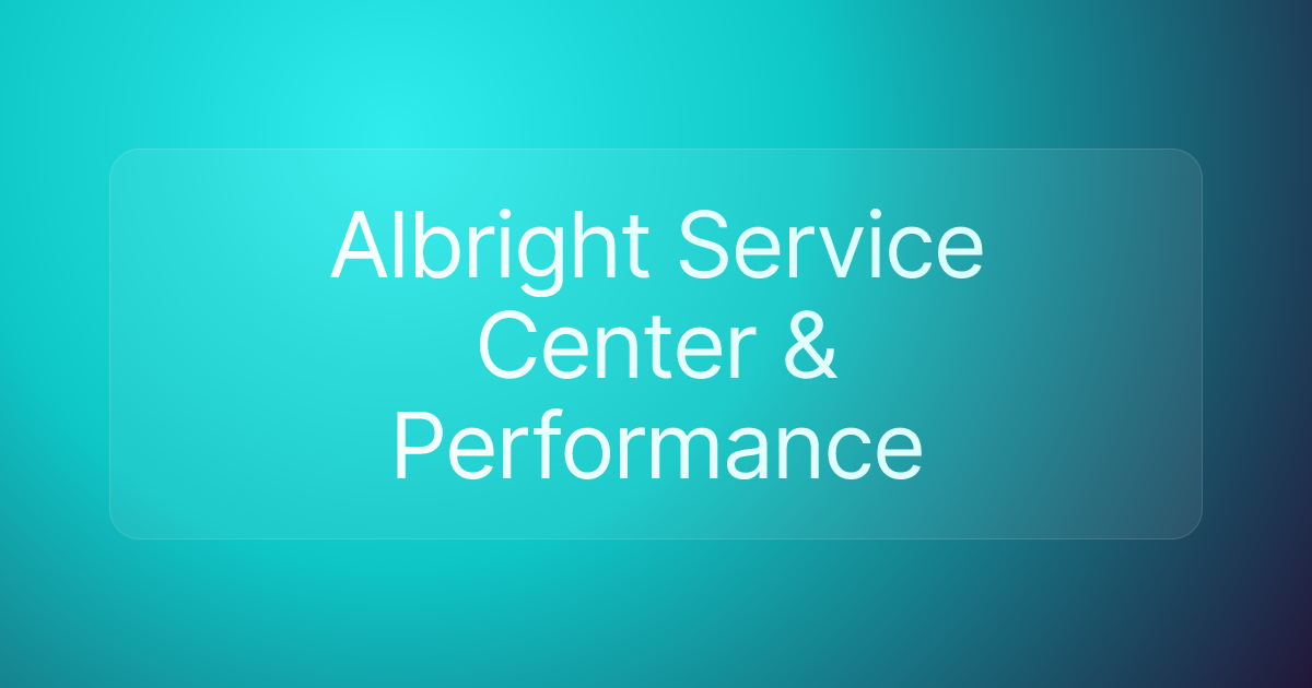 Albright Service Center & Performance