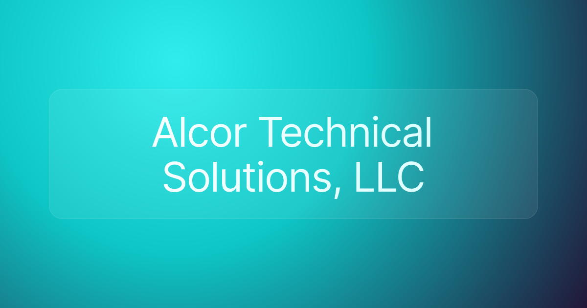 Alcor Technical Solutions, LLC