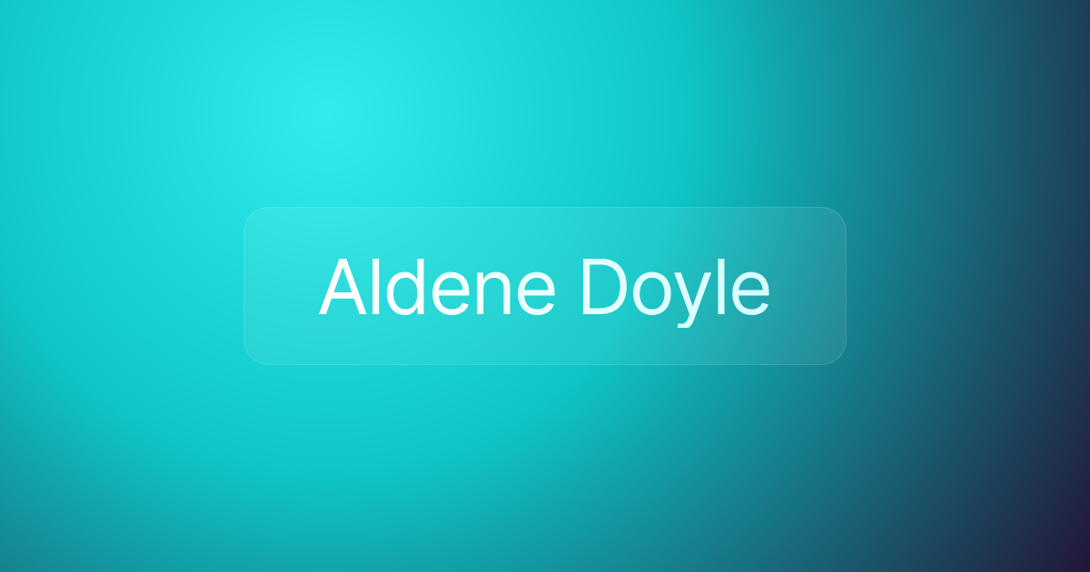 Aldene Doyle