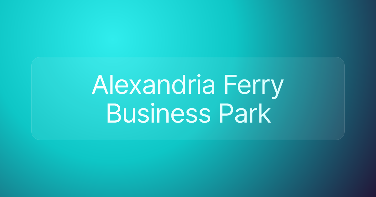 Alexandria Ferry Business Park