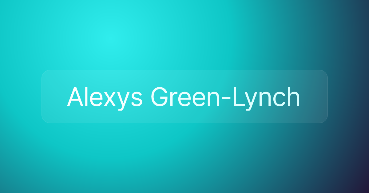 Alexys Green-Lynch