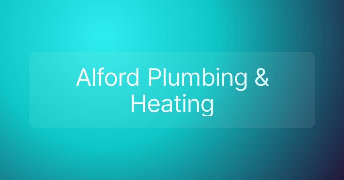 Alford Plumbing & Heating