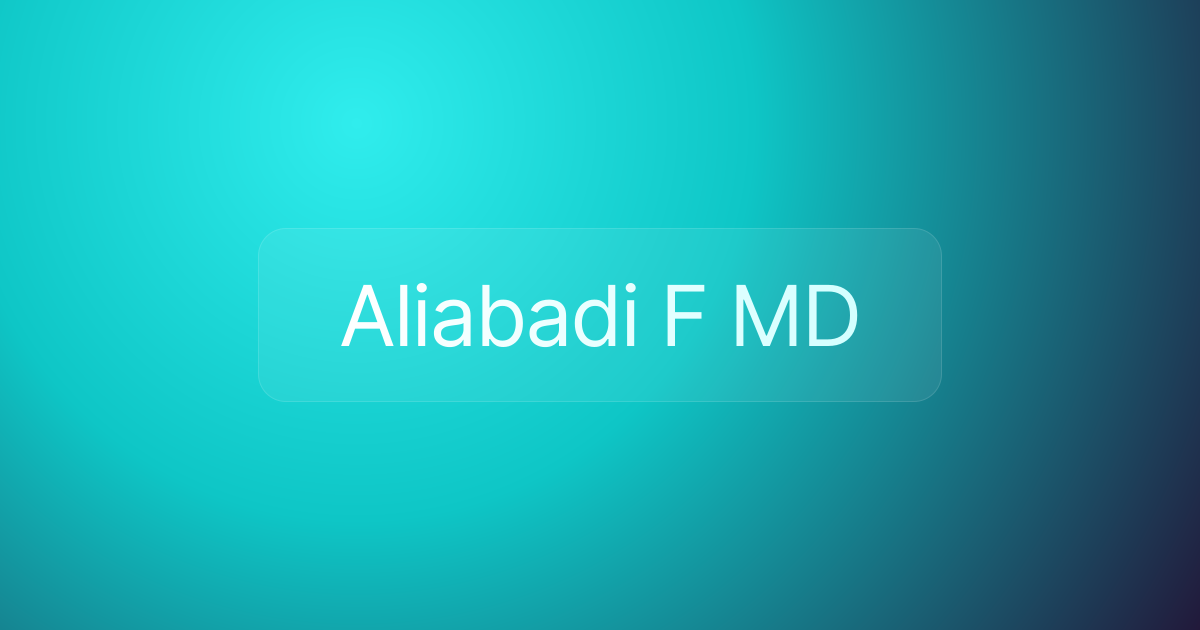 Aliabadi F MD