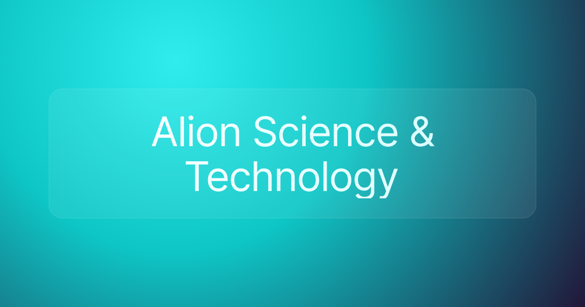 Alion Science & Technology