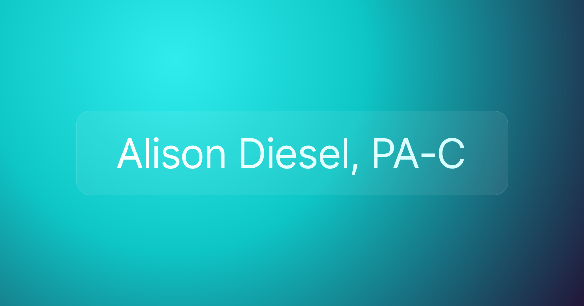 Alison Diesel, PA-C