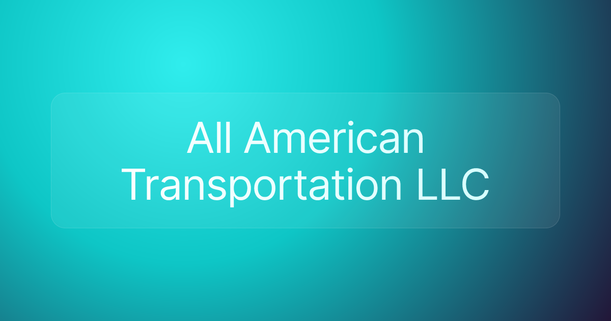 All American Transportation LLC