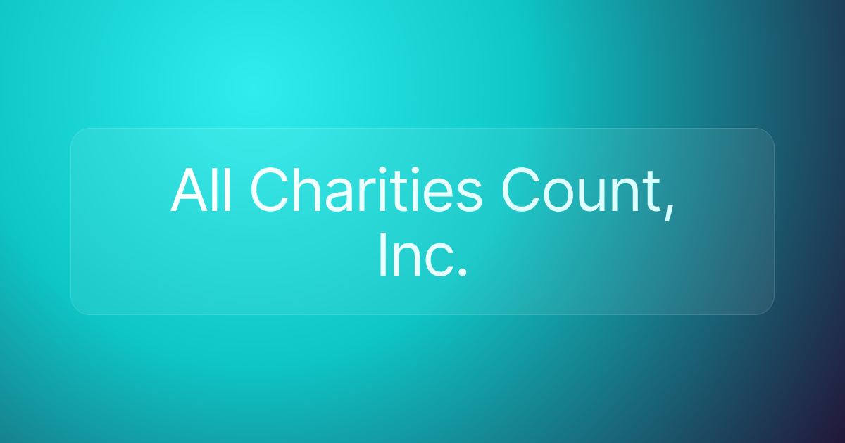 All Charities Count, Inc.