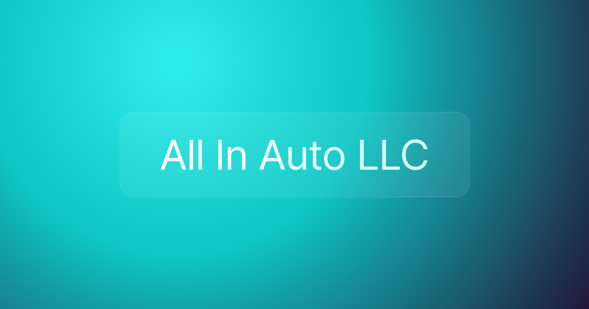 All In Auto LLC