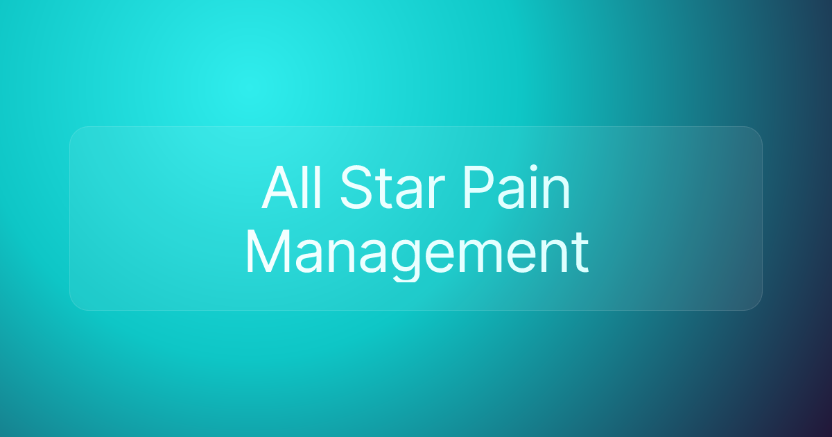 All Star Pain Management