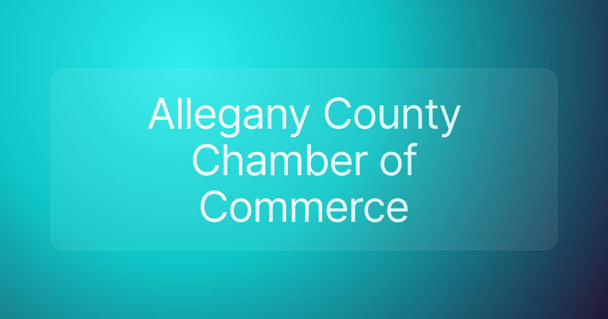 Allegany County Chamber of Commerce