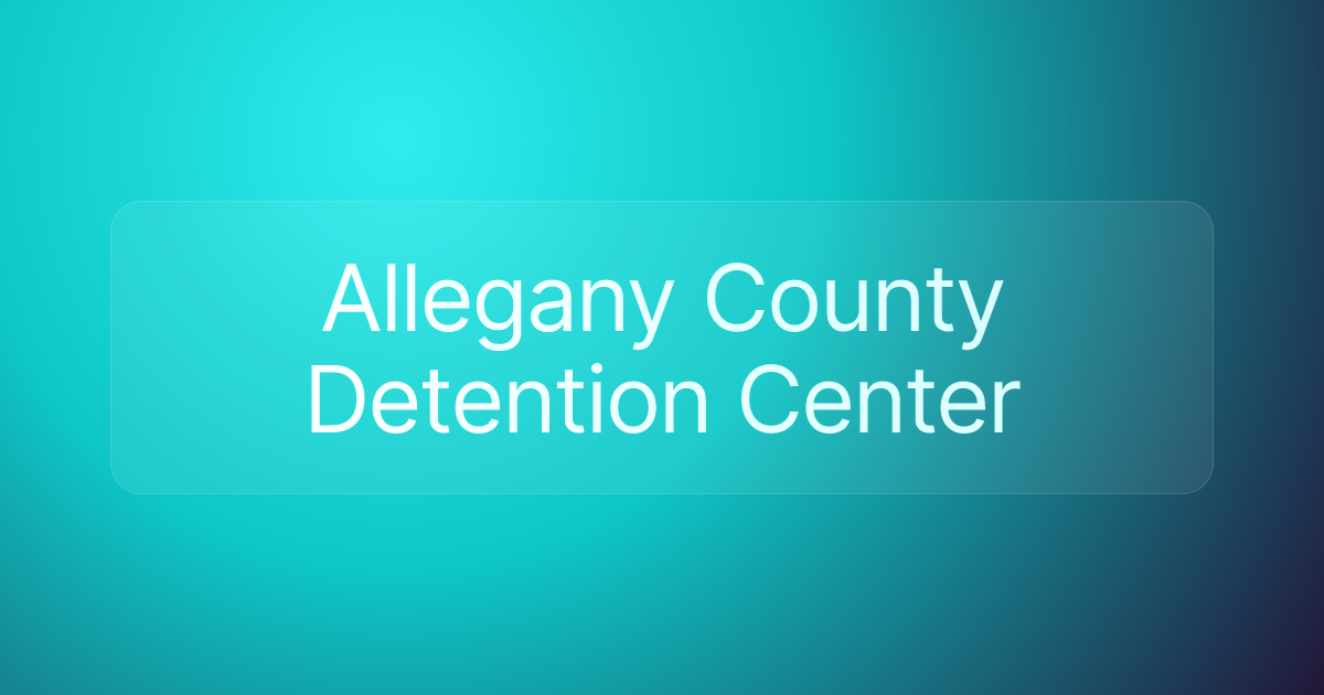 Allegany County Detention Center