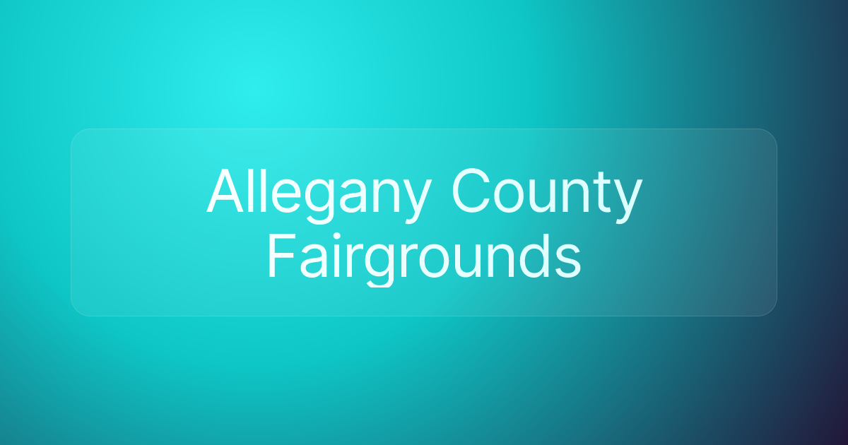Allegany County Fairgrounds