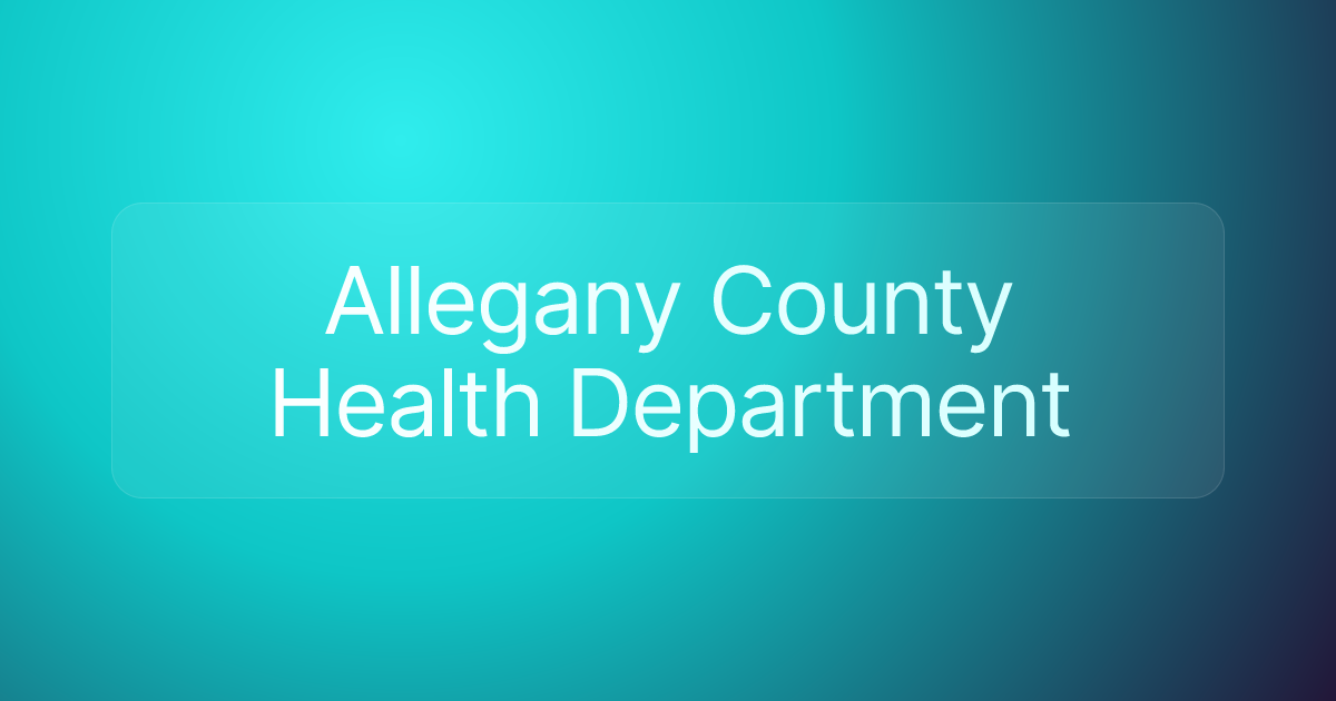 Allegany County Health Department