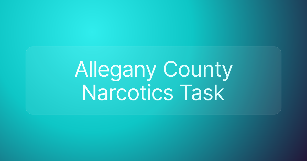 Allegany County Narcotics Task