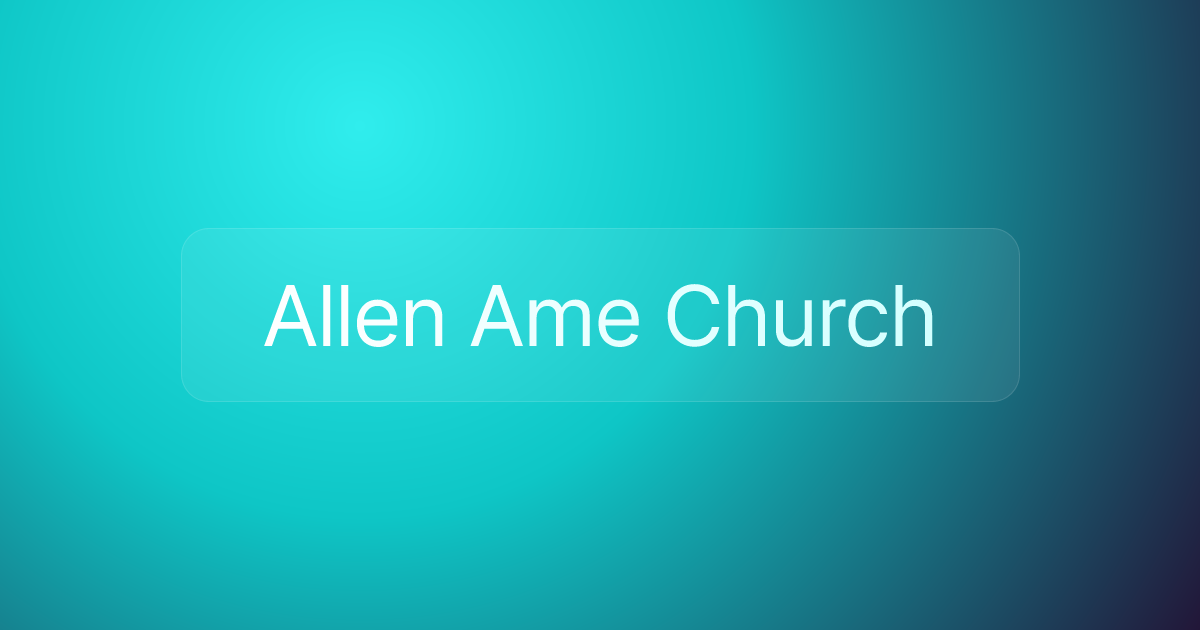 Allen Ame Church