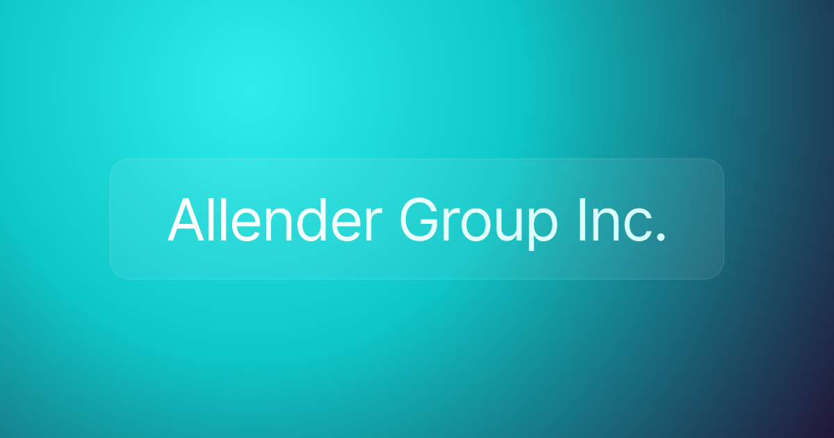 Allender Group Inc.