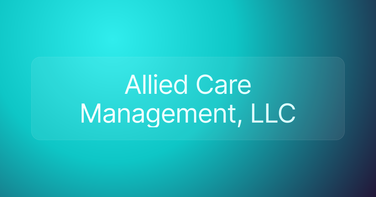 Allied Care Management, LLC