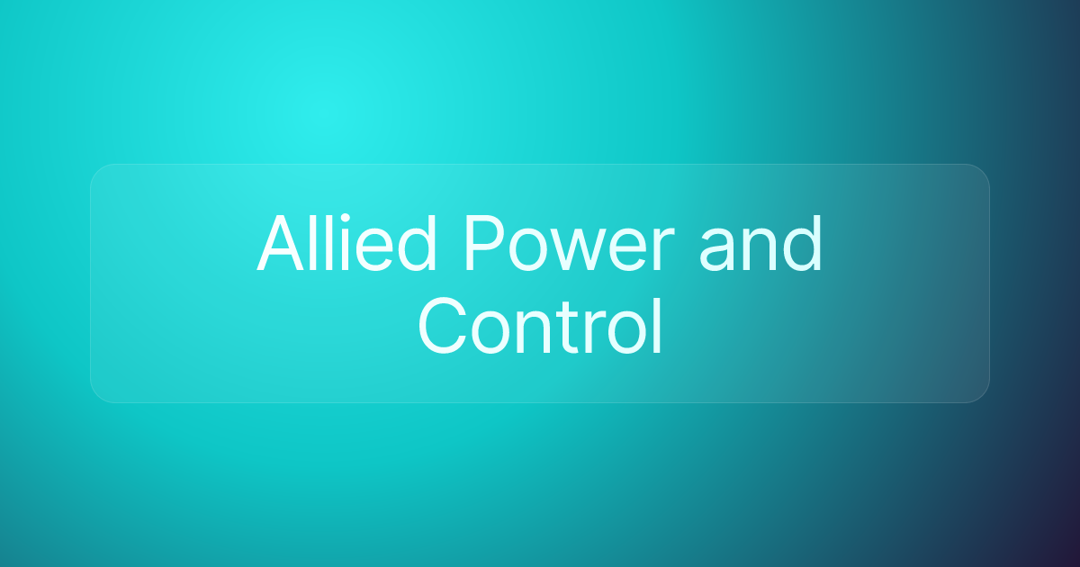 Allied Power and Control
