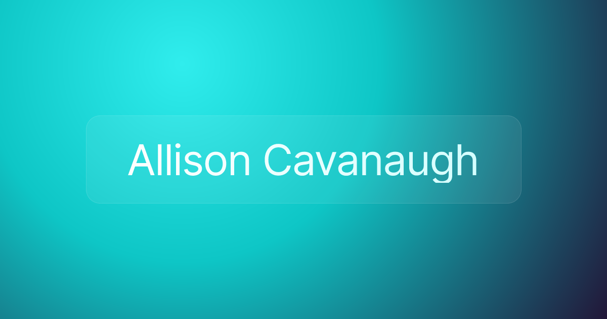 Allison Cavanaugh
