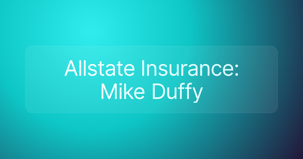 Allstate Insurance: Mike Duffy