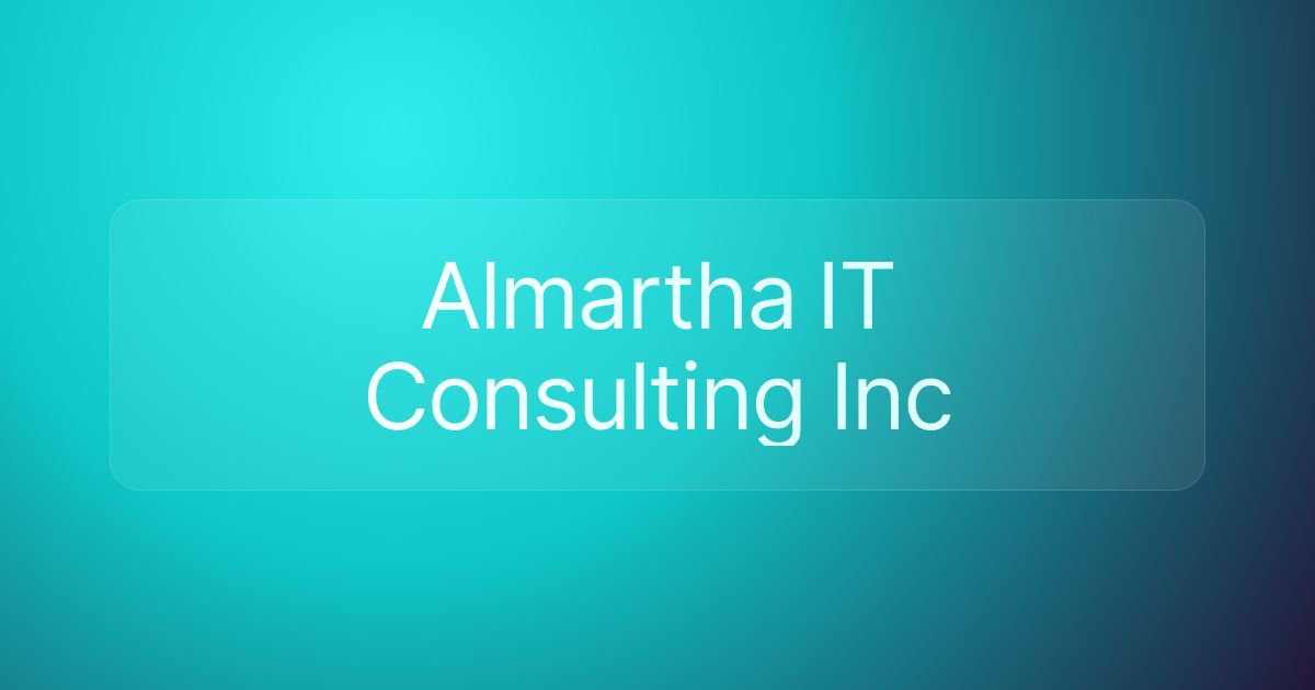 Almartha IT Consulting Inc